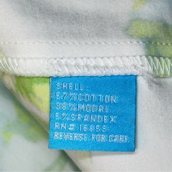 J. McLaughlin Floral Mini Skirt Blue Green White Preppy Casual Skirt Size 8 - Picture 14 of 15